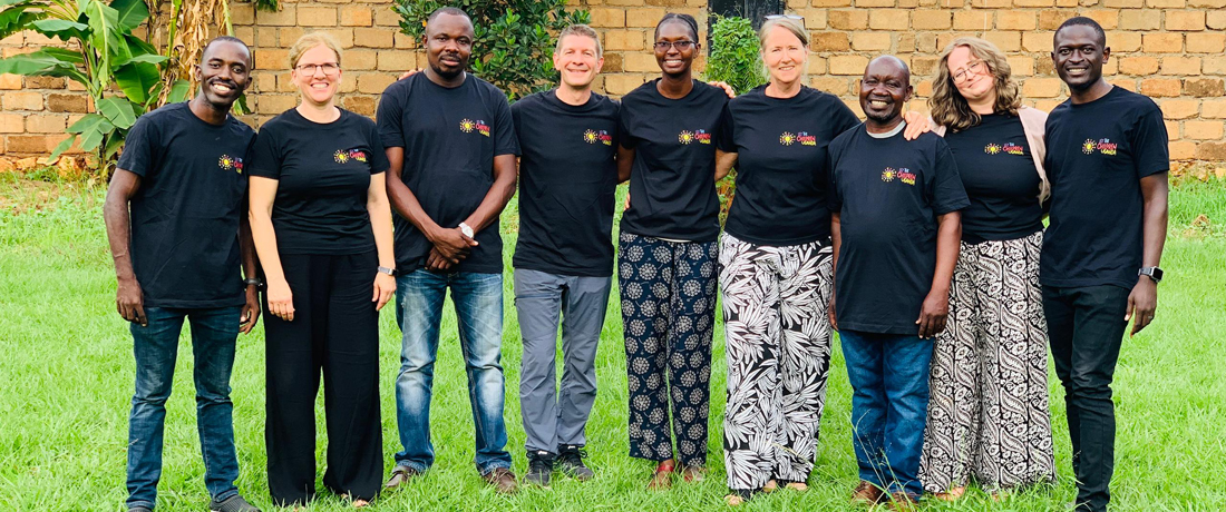 Team Uganda und Schweiz